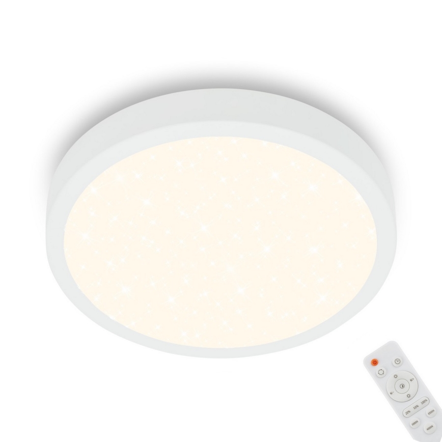 Briloner 3701-016 - Светодиодный потолочный светильник с регулированием яркости RUNA LED/18W/230V 2700-6500K белый + дистанционное управление