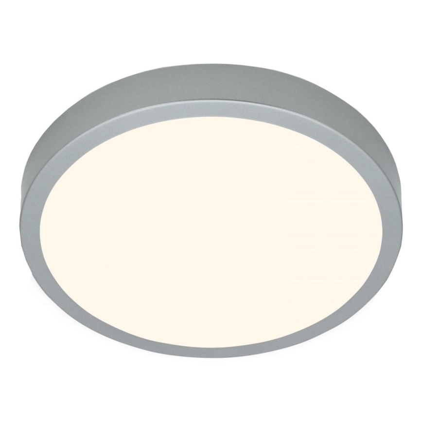 Briloner 3703-014 - Стельовий LED світильник RUNA LED/24W/230V 3000K діаметр 38 см срібний