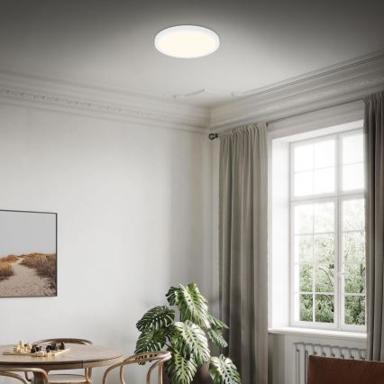 Briloner 3703-016 - Стельовий LED світильник RUNA LED/24W/230V 3000K діаметр 38 см білий