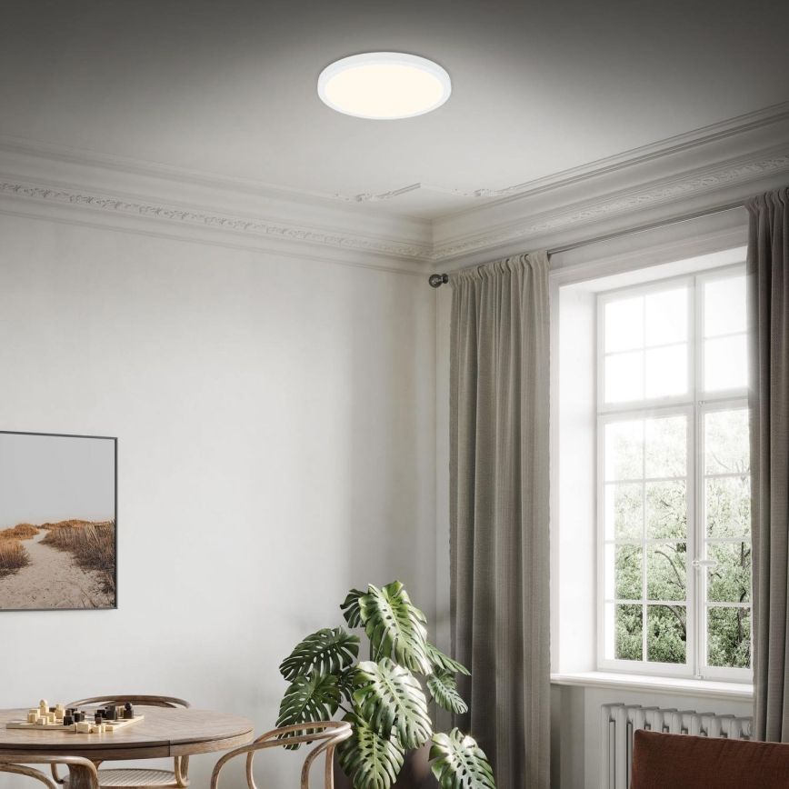 Briloner 3703-016 - Стельовий LED світильник RUNA LED/24W/230V 3000K діаметр 38 см білий