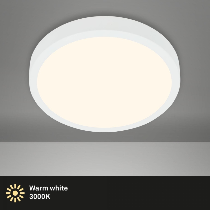 Briloner 3703-016 - Стельовий LED світильник RUNA LED/24W/230V 3000K діаметр 38 см білий
