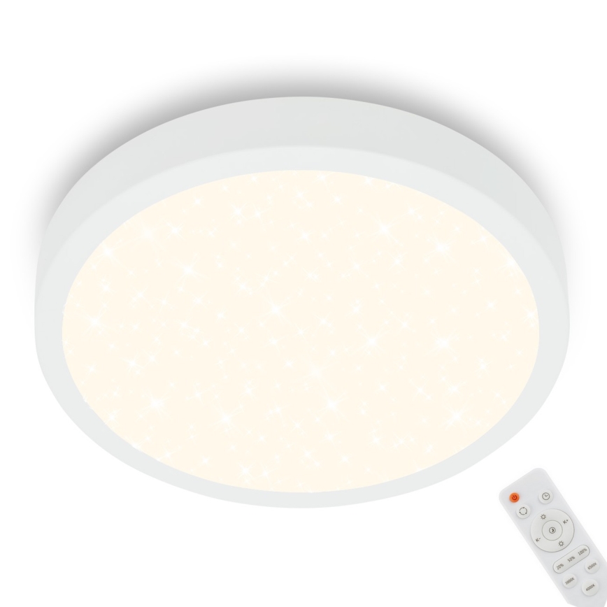Briloner 3704-016 - Светодиодный потолочный светильник с регулированием яркости RUNA LED/22W/230V 2700-6500K белый + дистанционное управление