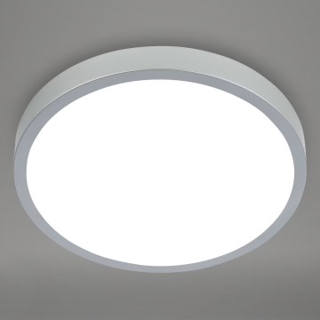 Briloner 3709-014 - Стельовий RGBW-світильник з регулюванням яскравості LED/22W/230V 4000K діаметр 38 см срібний + пульт дистанційного керування