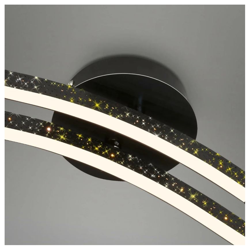 Briloner 3718-025 - Пристельова LED люстра REY 2xLED/6W/230V чорний