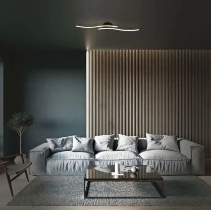 Briloner 3718-025 - Пристельова LED люстра REY 2xLED/6W/230V чорний