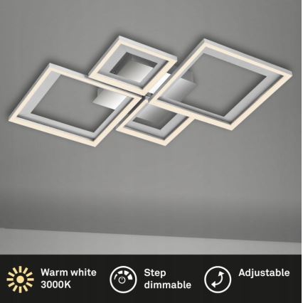 Briloner 3727-019 - Светодиодный потолочный светильник с регулированием яркости FRAME LED/38W/230V