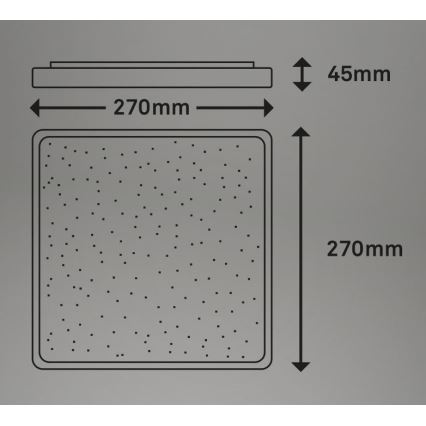 Briloner 3748-414 - Стельовий LED світильник LINO LED/15W/230V матовий хром