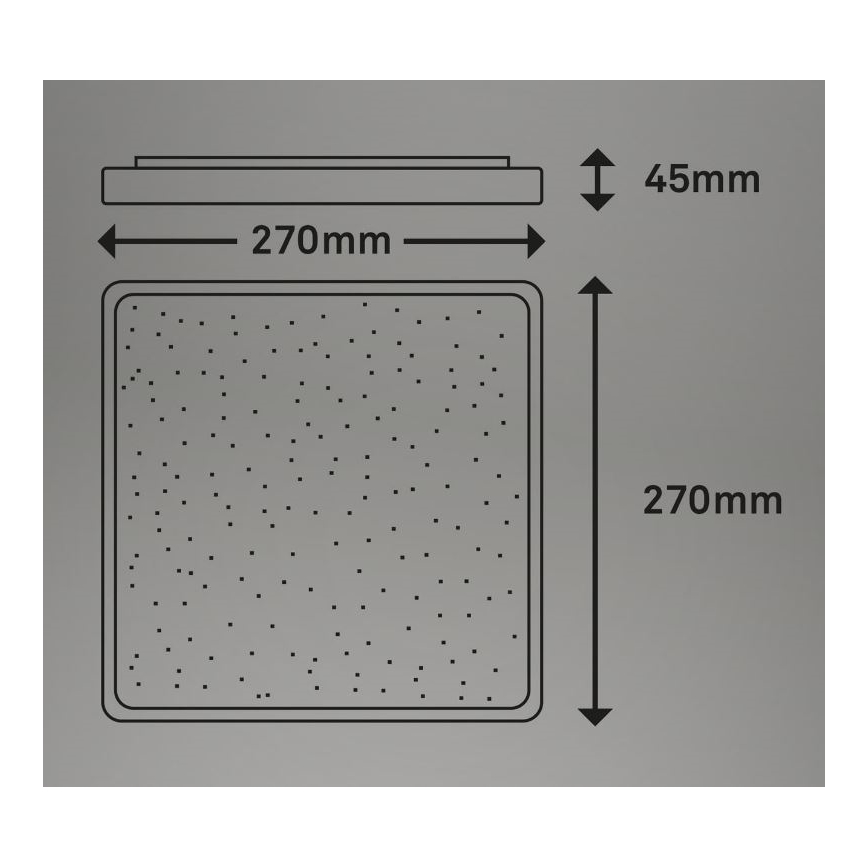 Briloner 3748-414 - Стельовий LED світильник LINO LED/15W/230V матовий хром