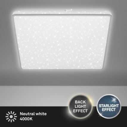 Briloner 3749-414 - Светодиодный потолочный светильник LINO LED/24W/230V матовый хром