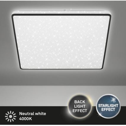Briloner 3749-415 - Стельовий LED світильник LINO LED/24W/230V чорний