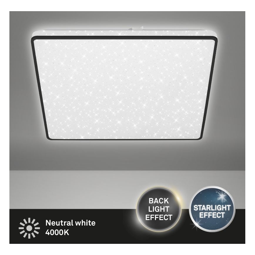 Briloner 3749-415 - Стельовий LED світильник LINO LED/24W/230V чорний