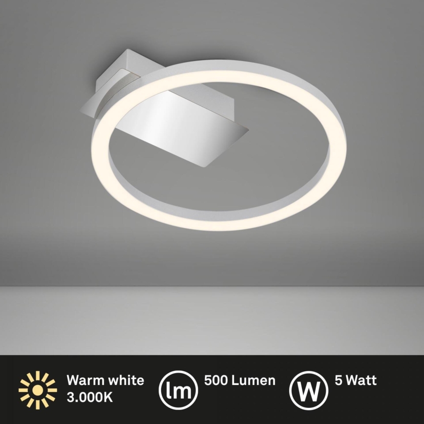 Briloner 3778-014 - LED стельовий світильник FRAME LED/5W/230V Ø 20 см матовий хром