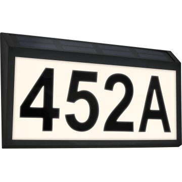 Briloner 3797015 - Солнечный светильник для номера дома, светодиодный LED/0,5W/1,2V 1200 mAh IP44