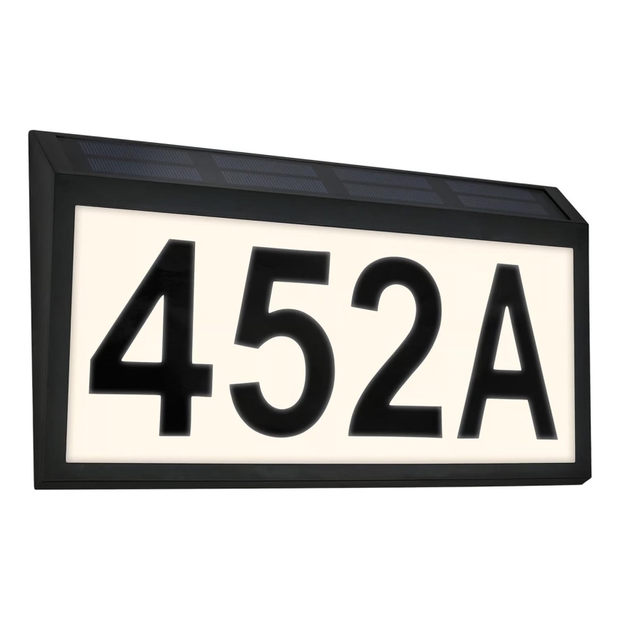 Briloner 3797015 - Солнечный светильник для номера дома, светодиодный LED/0,5W/1,2V 1200 mAh IP44