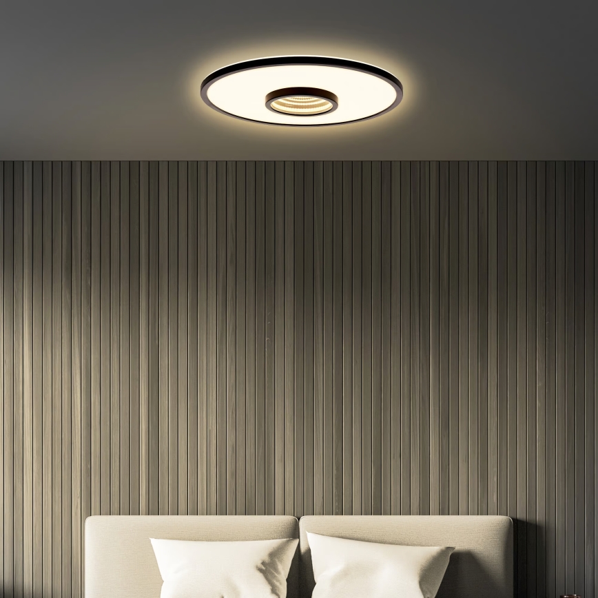 Briloner 3847015 - LED стельовий світильник TORO LED/18 Вт/230 В, діаметр 42 см, чорний