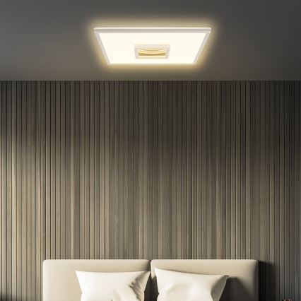 Briloner 3848014 - LED стельовий світильник TORO LED/18 Вт/230 В 42x42 см матовий хром