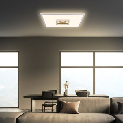 Briloner 3848014 - LED стельовий світильник TORO LED/18 Вт/230 В 42x42 см матовий хром