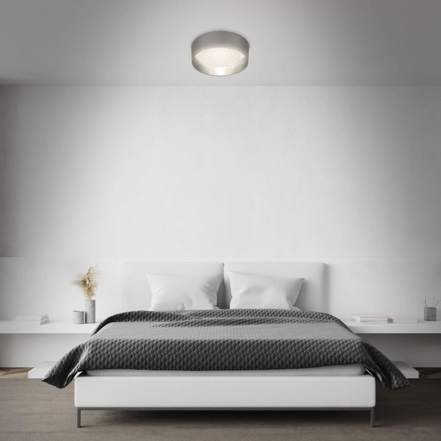 Briloner 3882-014 - Стельовий LED світильник MAILA STARRY LED/18W/230V сірий/срібний