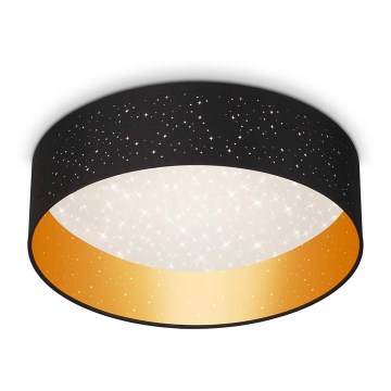 Briloner 3882-015 - Стельовий LED світильник MAILA STARRY LED/18W/230V чорний/золотий