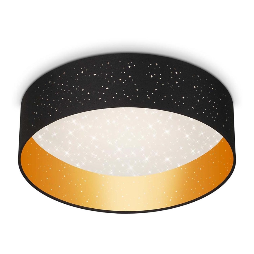Briloner 3882-015 - Стельовий LED світильник MAILA STARRY LED/18W/230V чорний/золотий