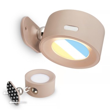 Briloner 3896011 - Диммируемый перезаряжаемый настенный светильник TARI LED/1,6W/5V 1500 mAh, бежевый