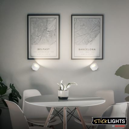 Briloner 3896016 - Світлодіодний настінний акумуляторний світильник TARI LED/1,6W/5V 1500 mAh, білий, з регулюванням яскравості