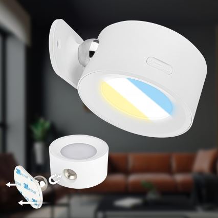 Briloner 3896016 - Світлодіодний настінний акумуляторний світильник TARI LED/1,6W/5V 1500 mAh, білий, з регулюванням яскравості