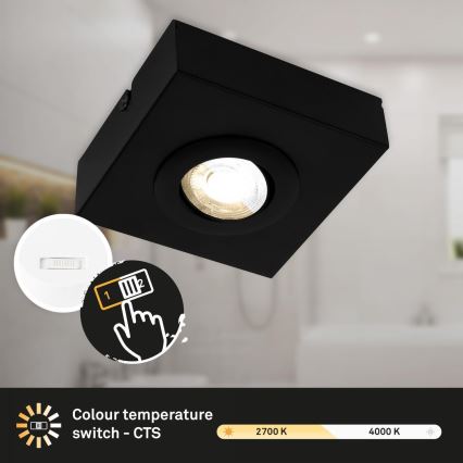 Briloner 3996015 - Світлодіодний точковий світильник CTS LED/4W/230V 2700/4000K чорний