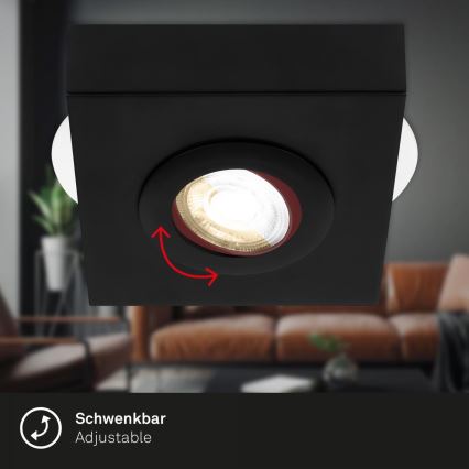 Briloner 3996015 - Світлодіодний точковий світильник CTS LED/4W/230V 2700/4000K чорний