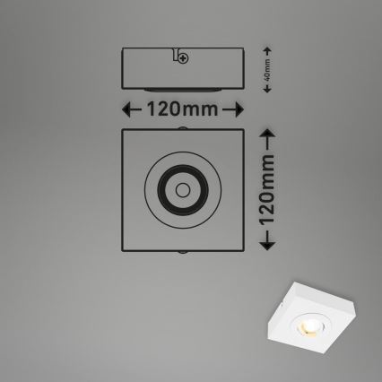 Briloner 3996016 - Світлодіодний точковий світильник CTS LED/4W/230V 2700/4000K білий