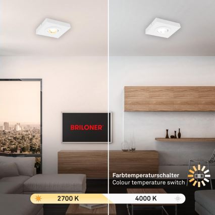 Briloner 3996016 - Світлодіодний точковий світильник CTS LED/4W/230V 2700/4000K білий