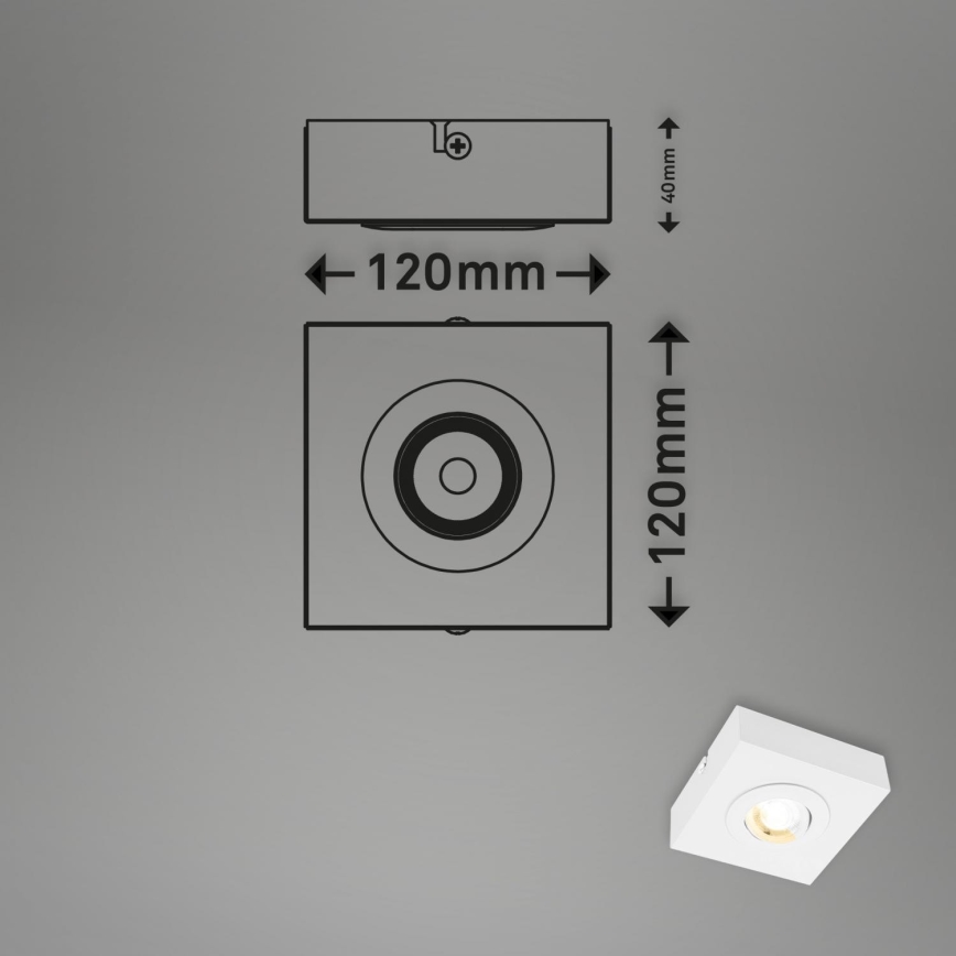 Briloner 3996016 - Світлодіодний точковий світильник CTS LED/4W/230V 2700/4000K білий