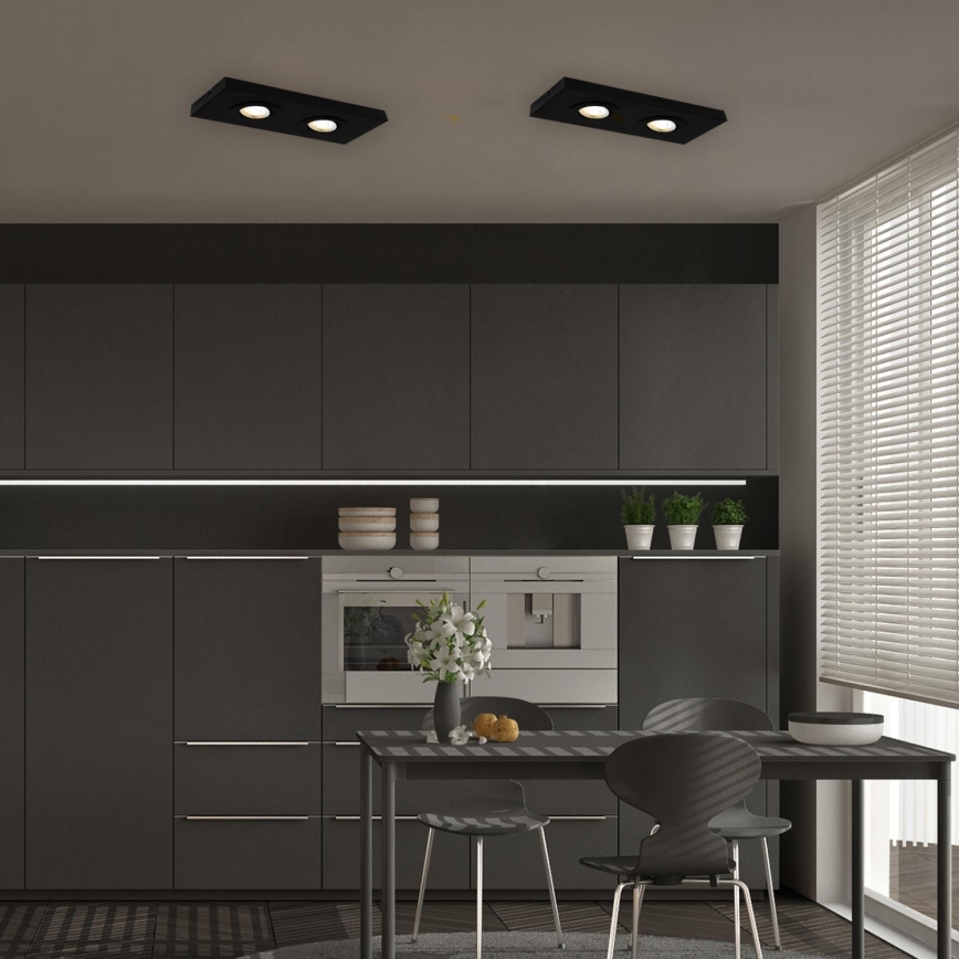 Briloner 3996025 - Світлодіодний точковий світильник CTS 2xLED/4W/230V 2700/4000K чорний
