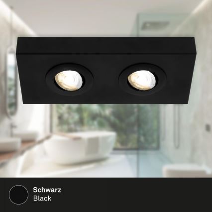 Briloner 3996025 - Світлодіодний точковий світильник CTS 2xLED/4W/230V 2700/4000K чорний