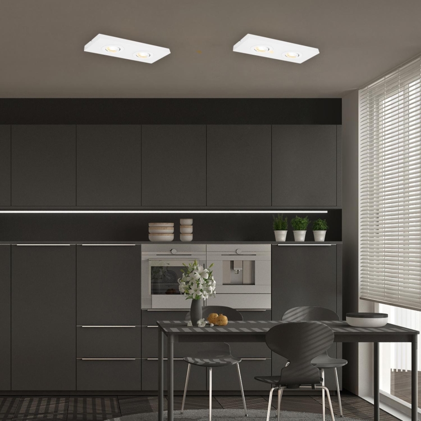 Briloner 3996026 - Світлодіодний точковий світильник CTS 2xLED/4W/230V 2700/4000K білий