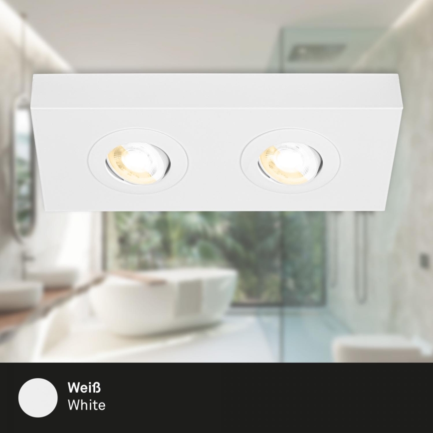 Briloner 3996026 - Світлодіодний точковий світильник CTS 2xLED/4W/230V 2700/4000K білий