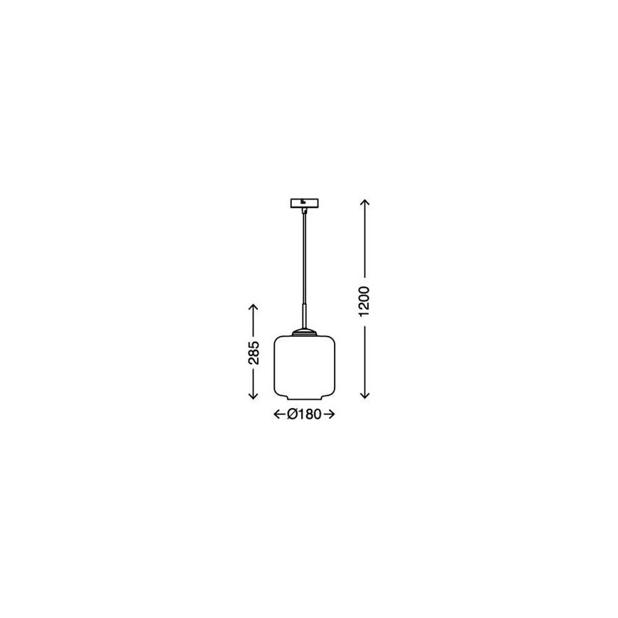 Briloner 4011-017 - Підвісна люстра 1xE27/40W/230V