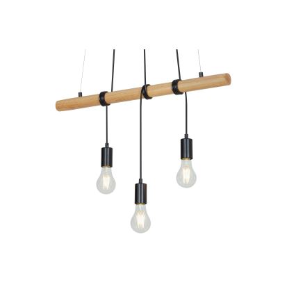 Briloner 4015035 - Подвесная люстра 3xE27/25W/230V каучуковое дерево