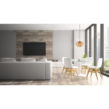 Briloner 4016-017 - Підвісна люстра SEVENTIES 1xE27/40W/230V помаранчевий