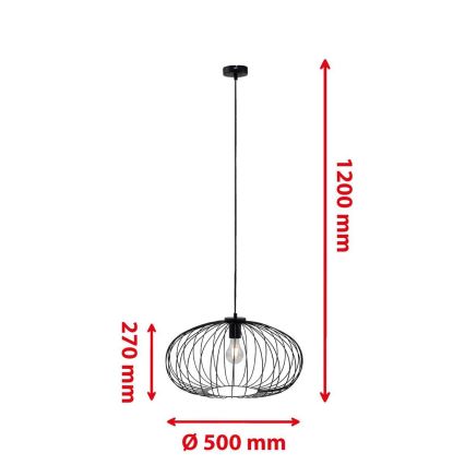 Briloner 4023-015 - Підвісна люстра KAGO 1xE27/60W/230V