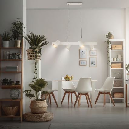 Briloner 4058044 - Підвісна люстра на тросі ERA 4xGU10/10W/230V кремова