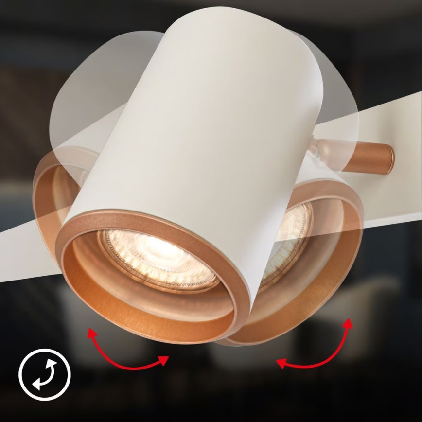 Briloner 4058064 - Підвісна люстра на тросі ERA 6xGU10/10W/230V кремова