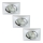 Briloner 6997-039 - НАБІР 3x LED Вбудоване світло для ванної кімнати LED/5W/230V IP23