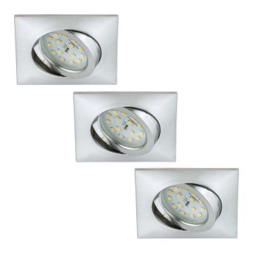 Briloner 6997-039 - НАБІР 3x Вбудований стельовий LED світильник для ванної LED/5W/230V IP23