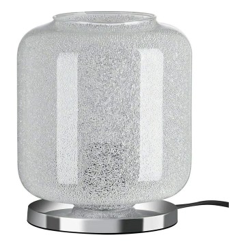 Briloner 7011-018 - Настільна лампа COLD 1xE27/40W/230V прозоре скло/глянцевий хром