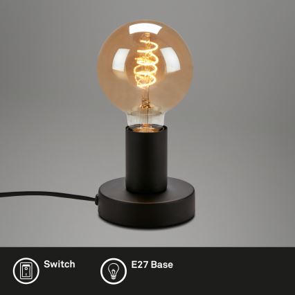Briloner 7023-015 - Настольная лампа TEEPU 1xE27/10W/230V черный