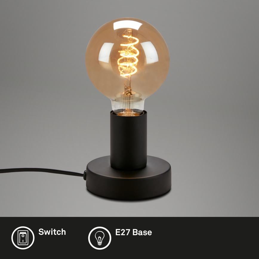 Briloner 7023-015 - Настольная лампа TEEPU 1xE27/10W/230V черный