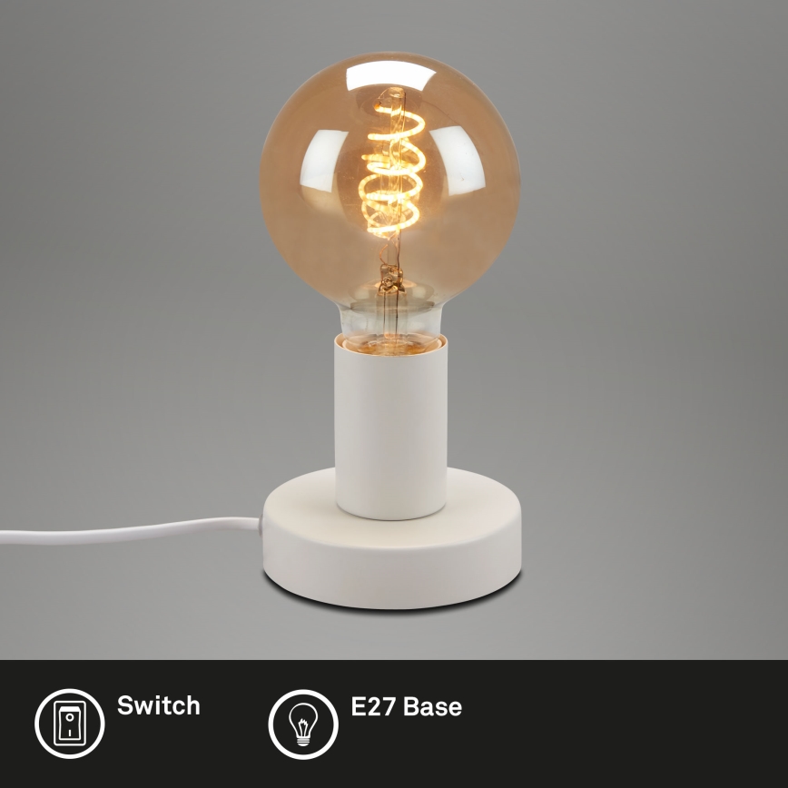 Briloner 7023-016 - Настільна лампа TEEPU 1xE27/10W/230V білий