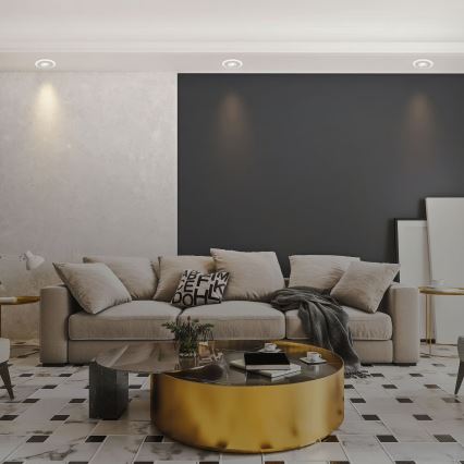 Briloner 7039034 - КОМПЛЕКТ 3xLED вбудований стельовий світильник для ванної кімнати 3xLED/5W/230V IP44 матовий хром