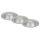 Briloner 7041-034 - НАБІР 3x Вбудований стельовий LED світильник для ванної LED/4,9W/230V IP44 срібний